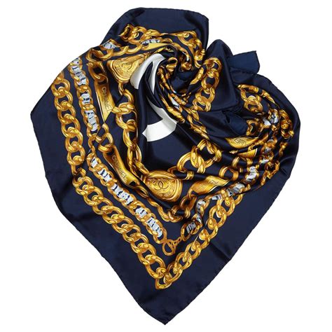 chanel neck scarf.